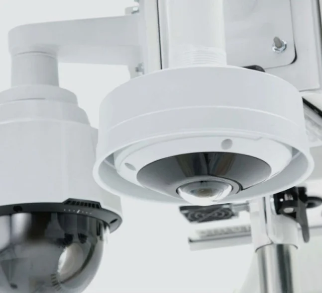 security cameras close up